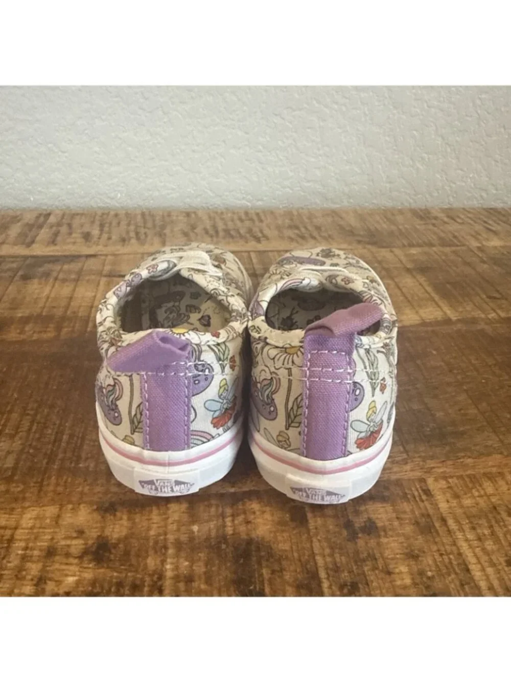 Vans Off The Wall Shoes Shoes Size 8 Toddler Unicorn Canvas Sneakers White
